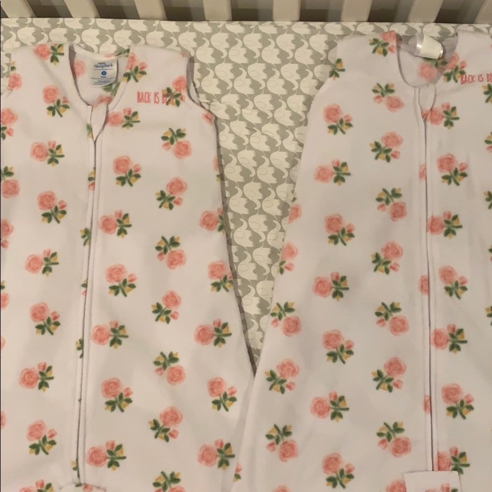 2 small fleece Halo Sleep sacks